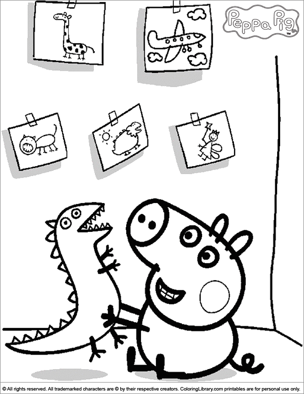 Coloring Page Peppa Pig - Coloring Page