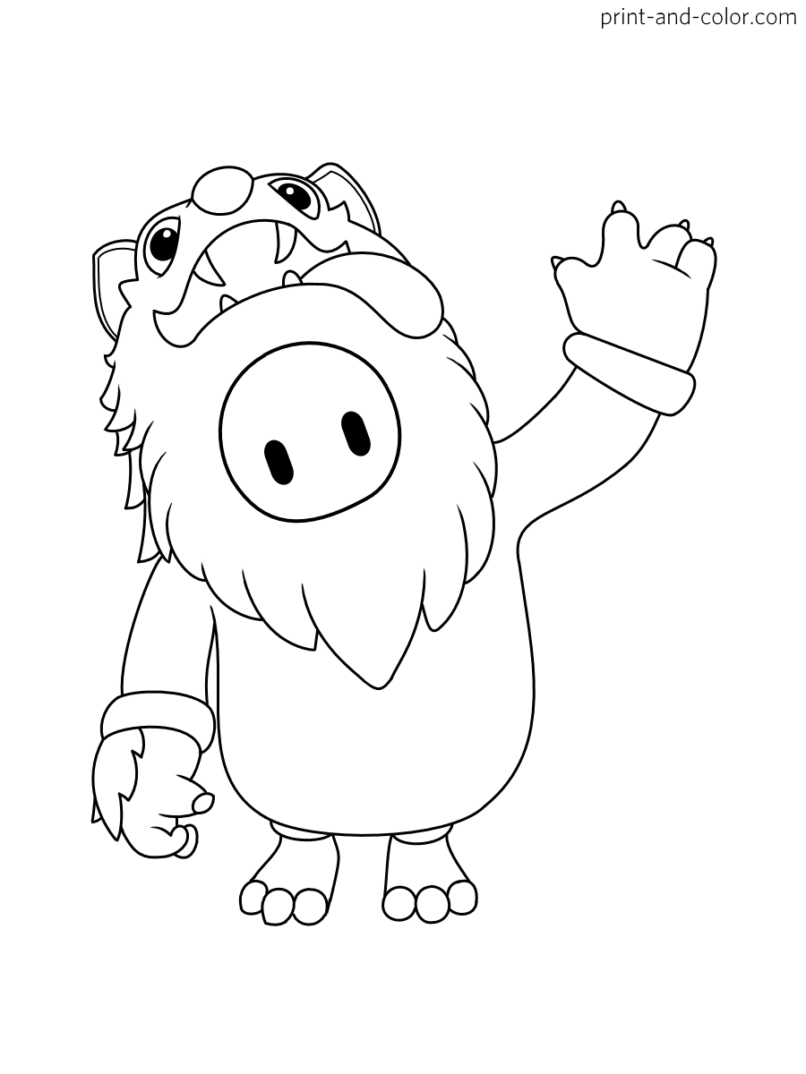 Fall guys coloring pages | Print and ...print-and-color.com