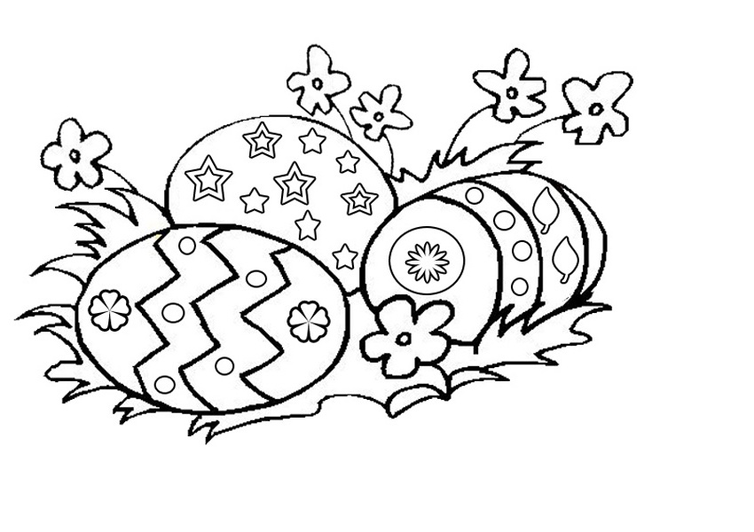 Easter Eggs colouring page | Activities | Kidspot
