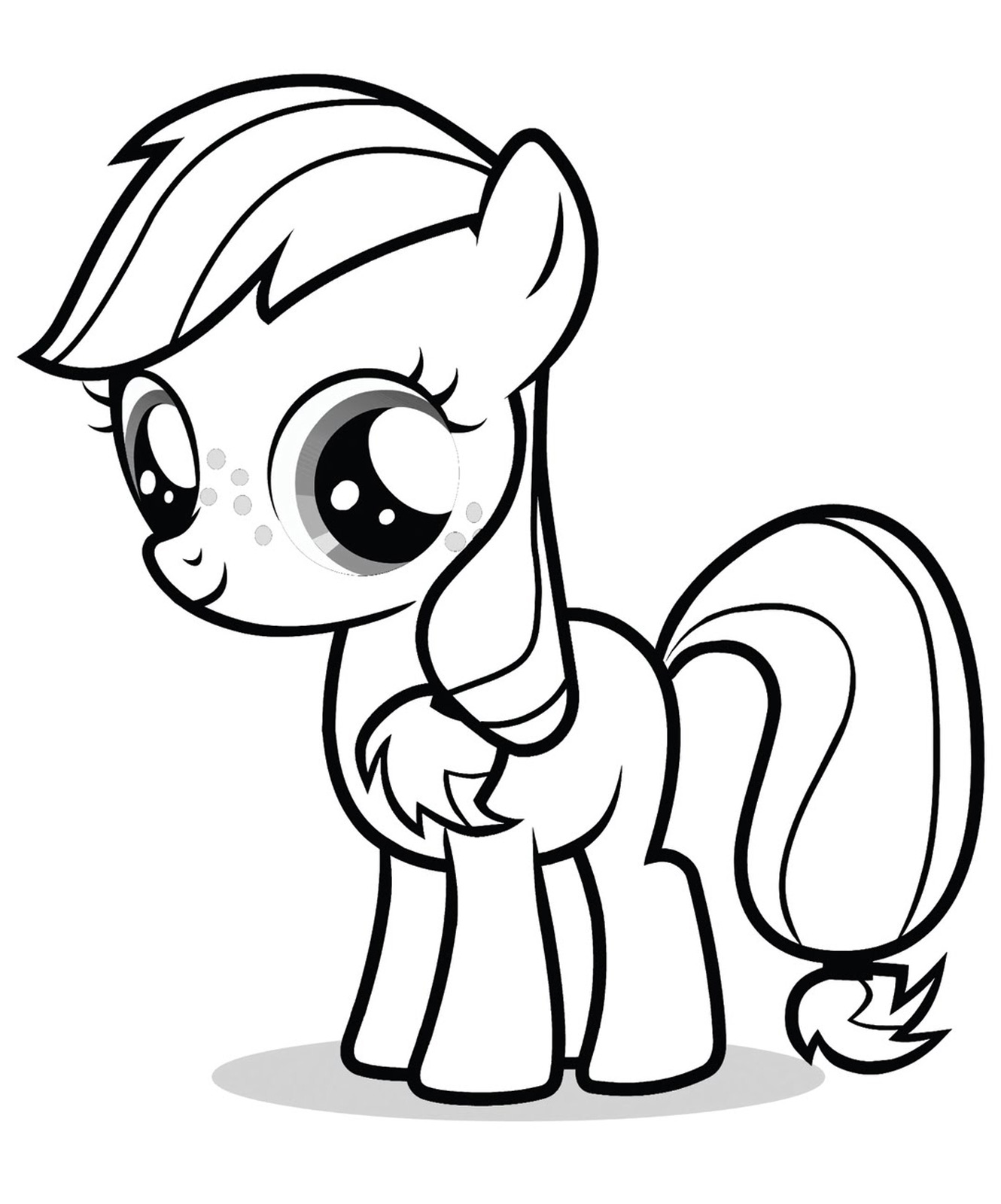 Little poney to color for children - Little Poney Kids Coloring Pages
