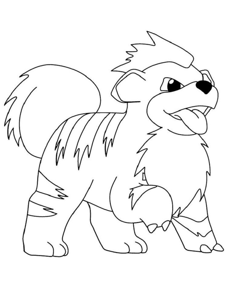 Pokemon Coloring Pages Growlithe in 2020 | Pokemon coloring pages, Pokemon  coloring, Pokemon coloring sheets