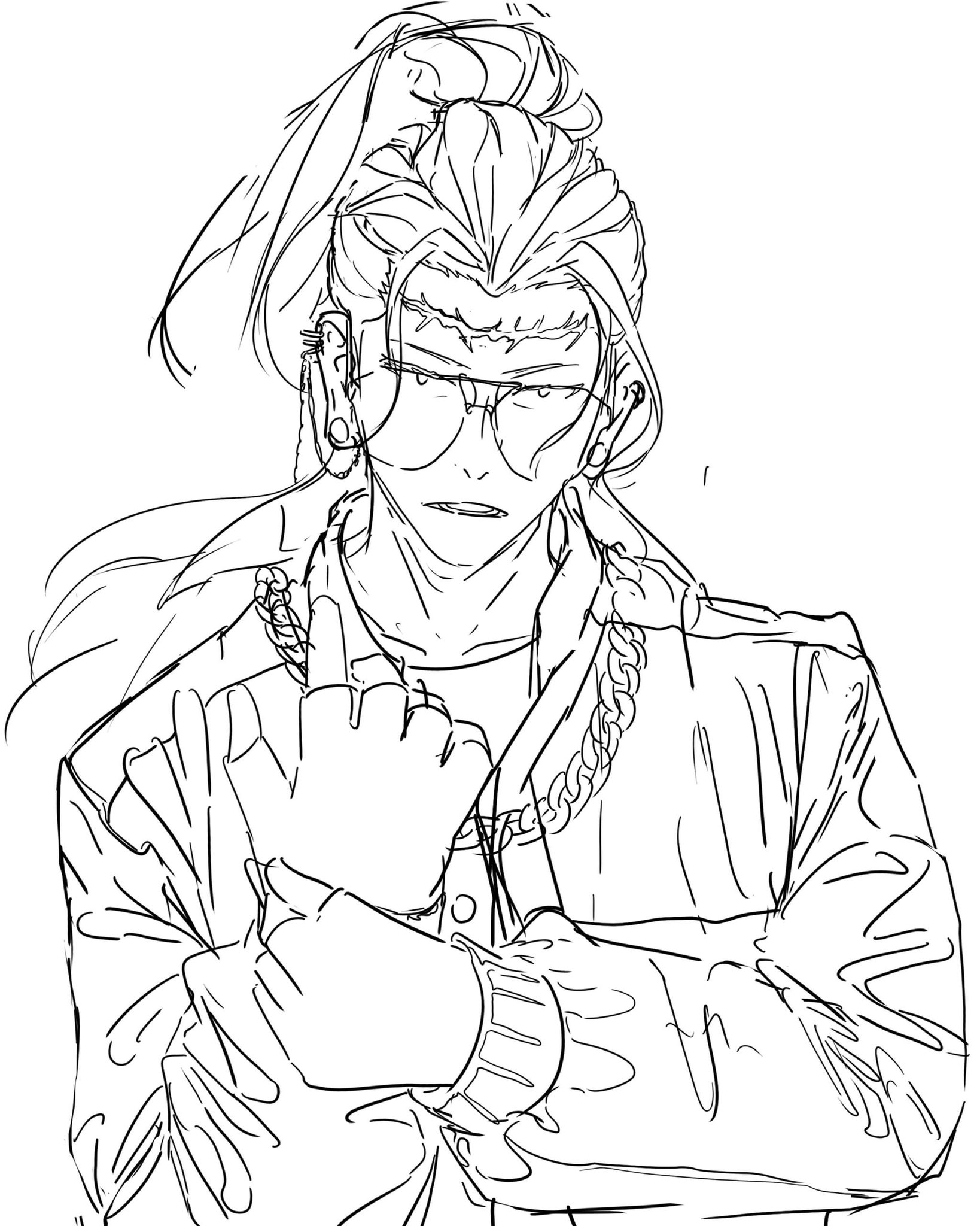 Suguru Geto sketch and lineart https ...