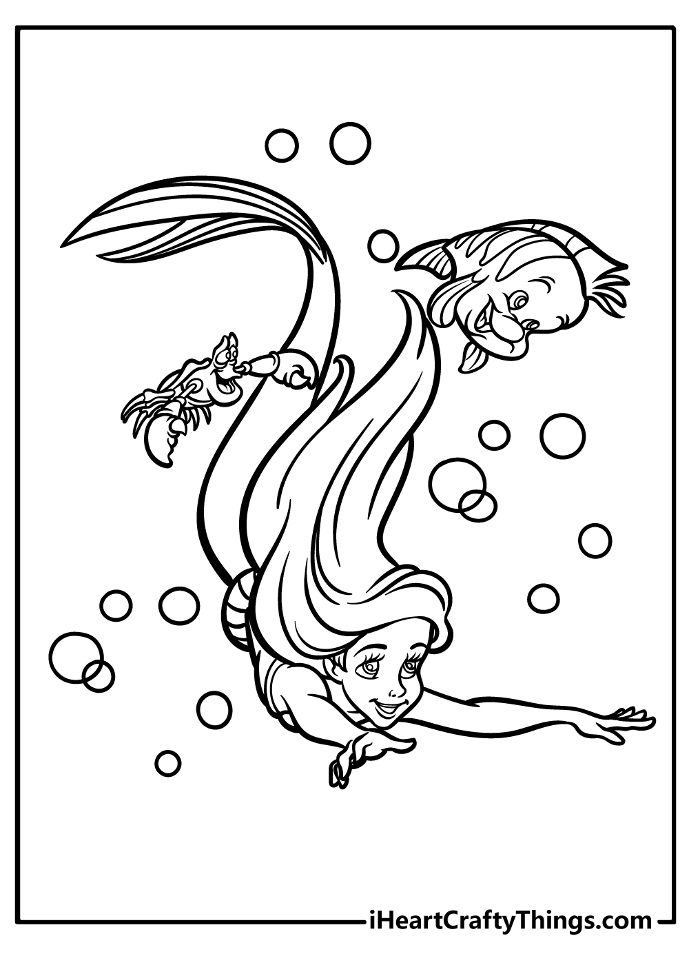 24 Ariel Coloring Pages (100% Free ...