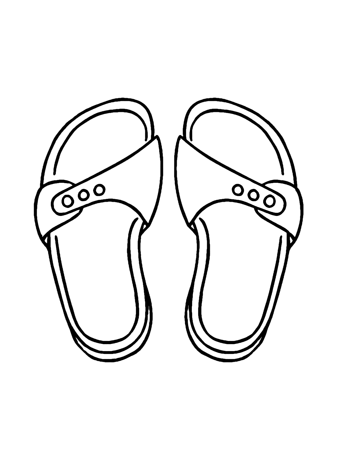 Sandals Coloring Pages Printable for ...