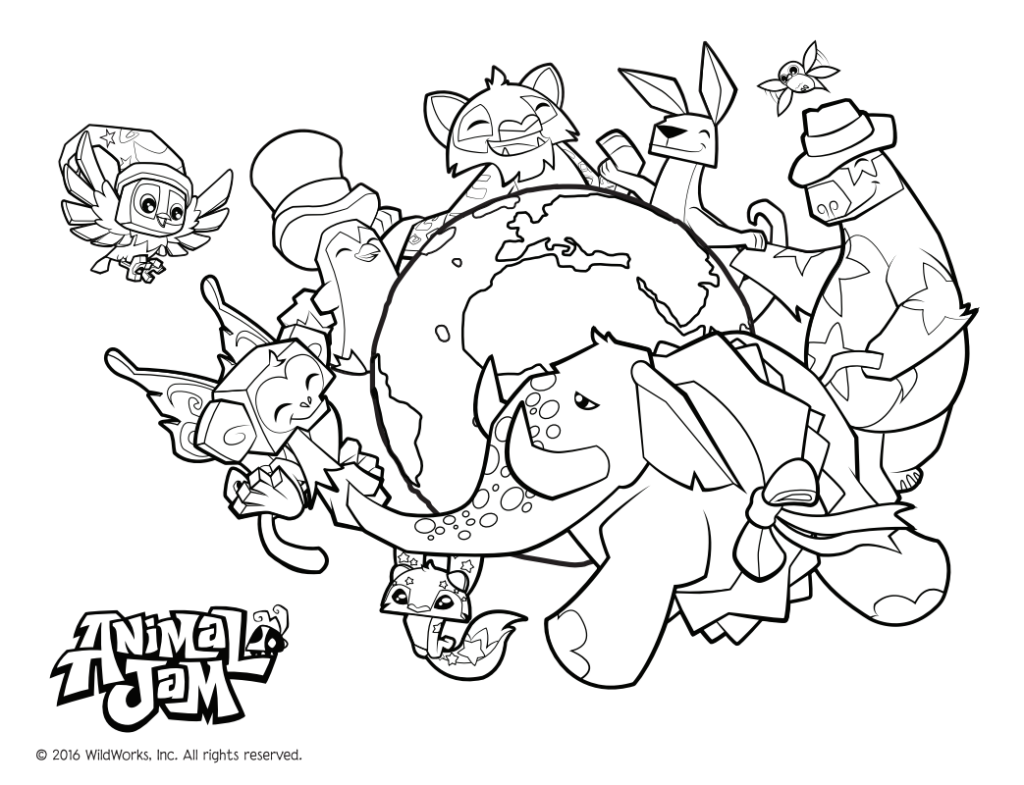 Animal Jam Coloring Pages - Free & Printable