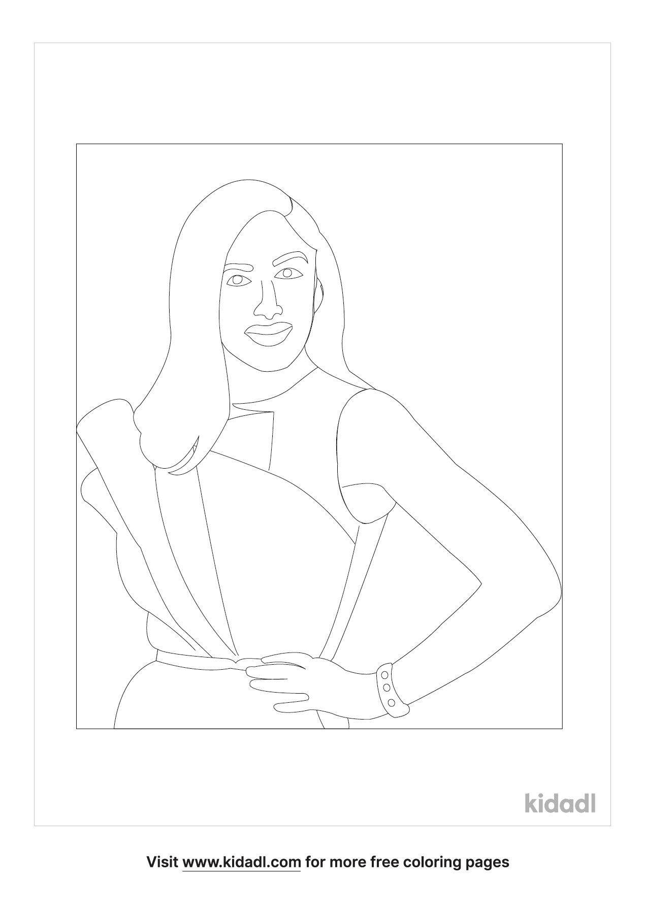 Gwen Stefani Coloring Pages | Free Music Coloring Pages | Kidadl