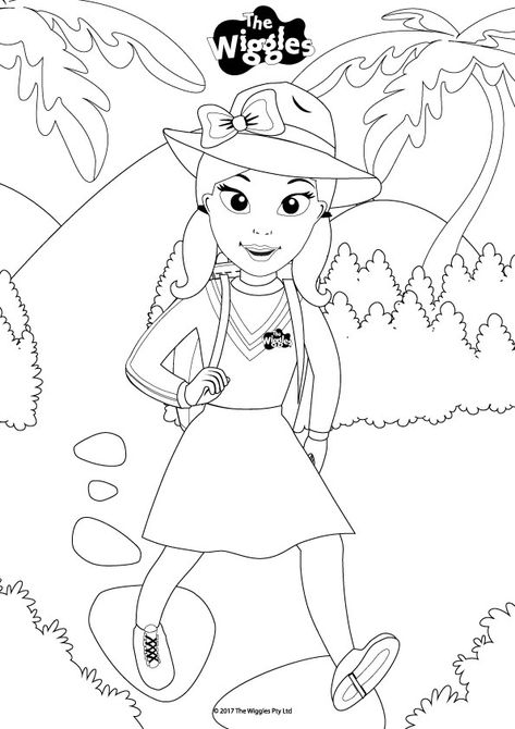 The Wiggles Activity: Color Emma the Explorer! | Wiggles party, Emma wiggle,  Wiggles birthday