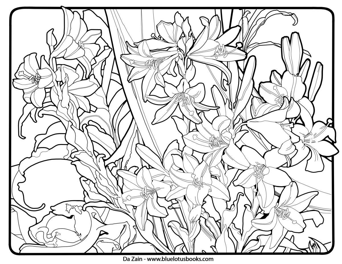 Alfons Mucha Art Nouveau Free Adult Coloring Pages – Adult Coloring  Worldwide