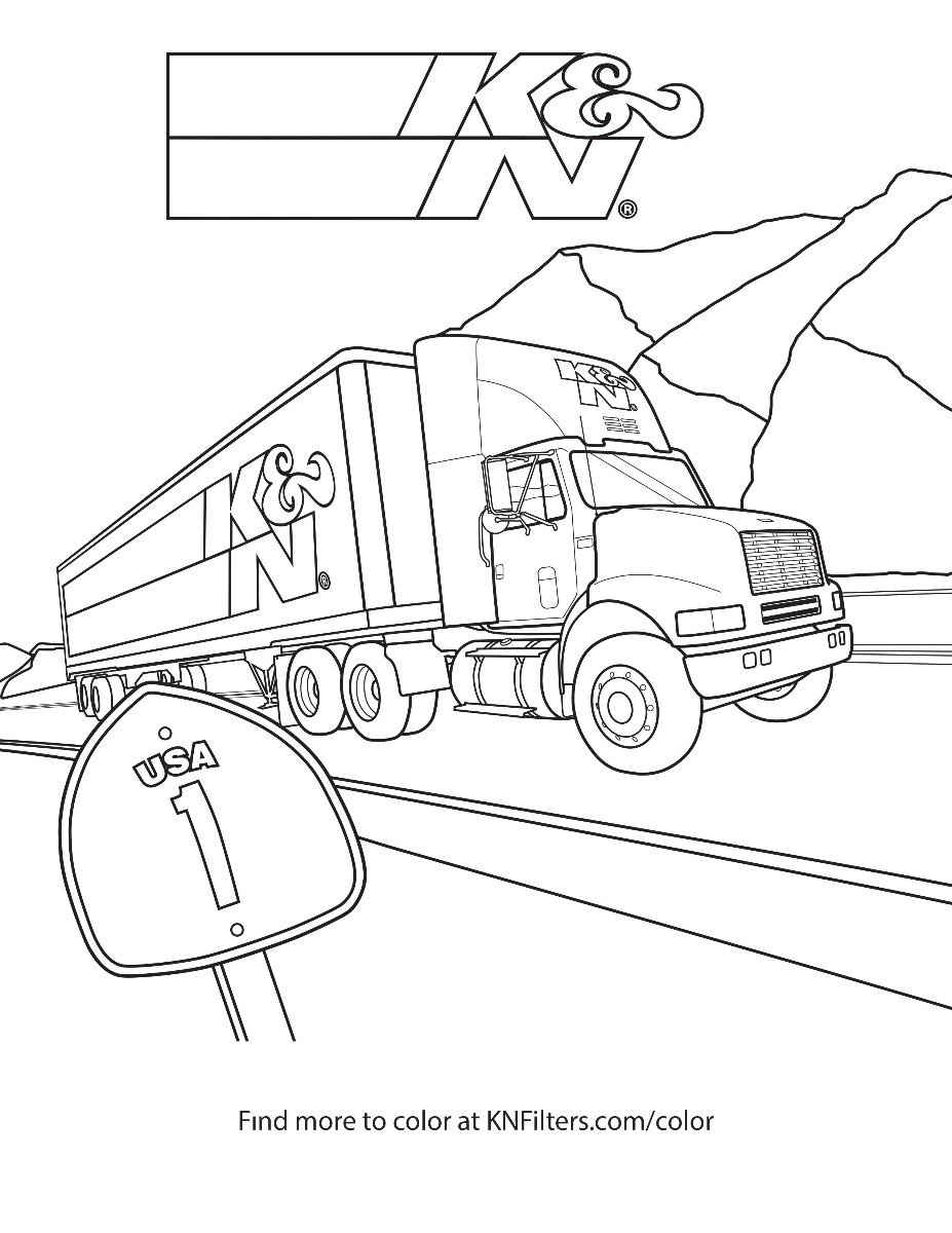 K&N Printable Coloring Pages for Kids