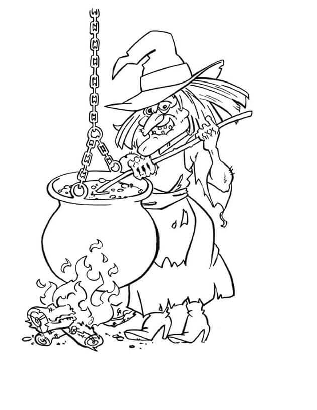 30 Free Witch Coloring Pages Printable