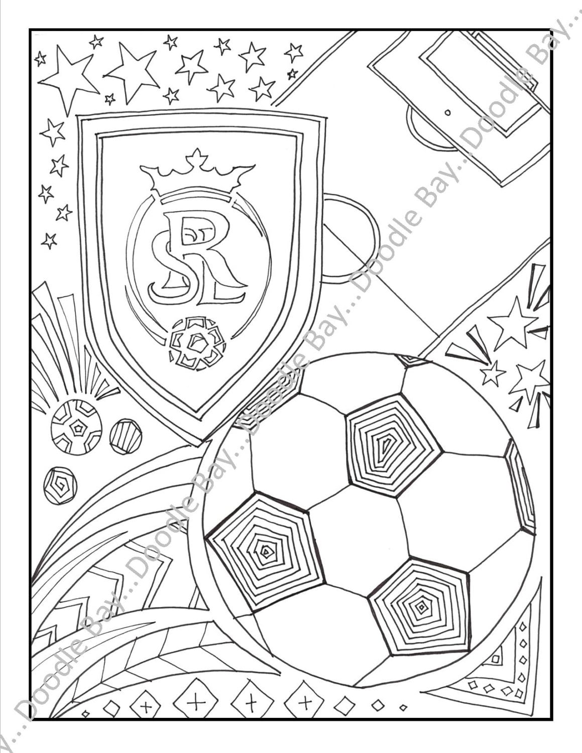 Real Salt Lake Coloring Page - Etsy