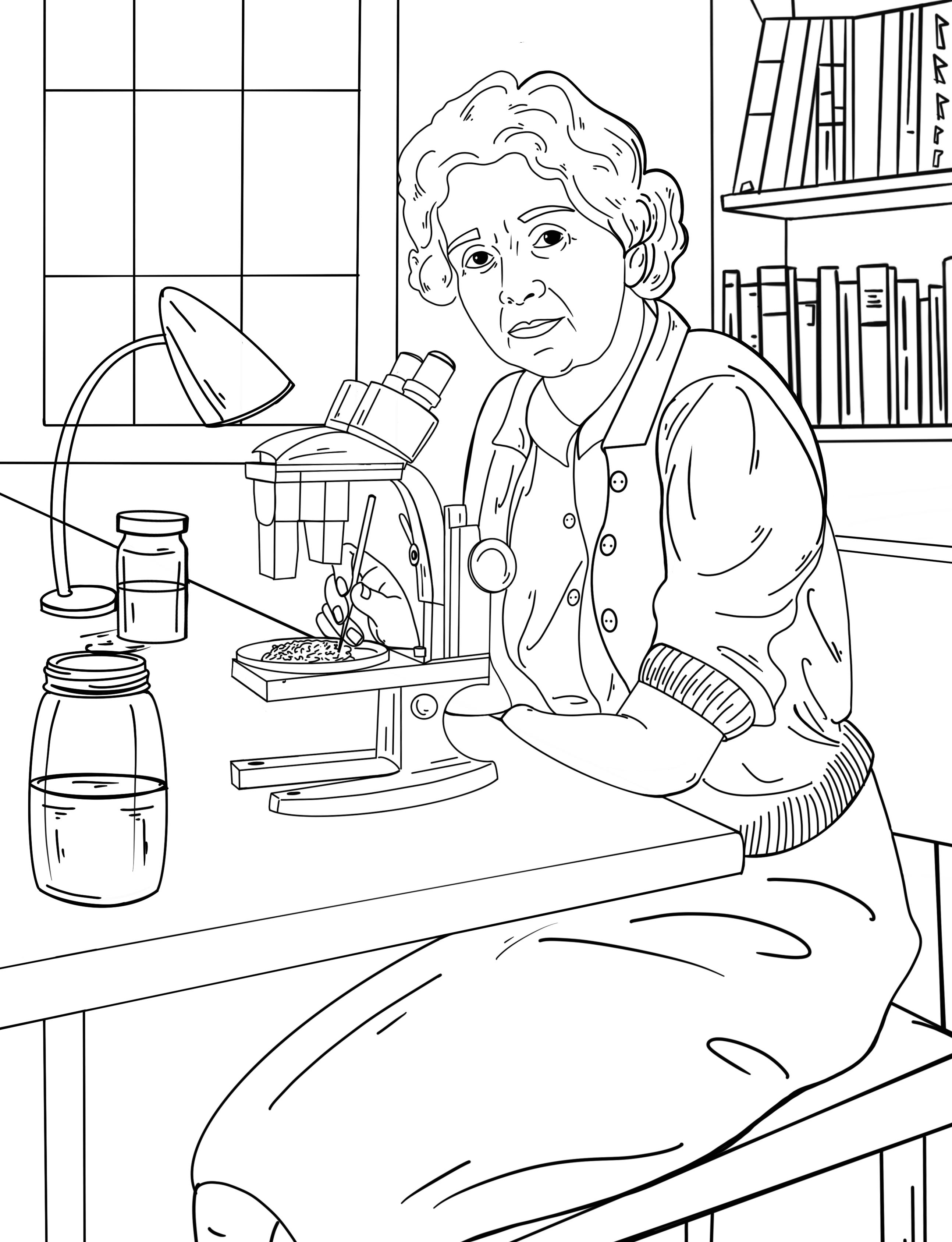 Women in Science Coloring Pages Archives | Trailblazing Women & LGBTQ Folks