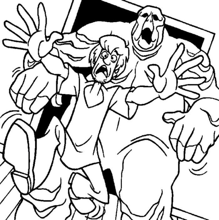 Scooby Doo Halloween Coloring Pages | chased by monster | DANIKA'S ...