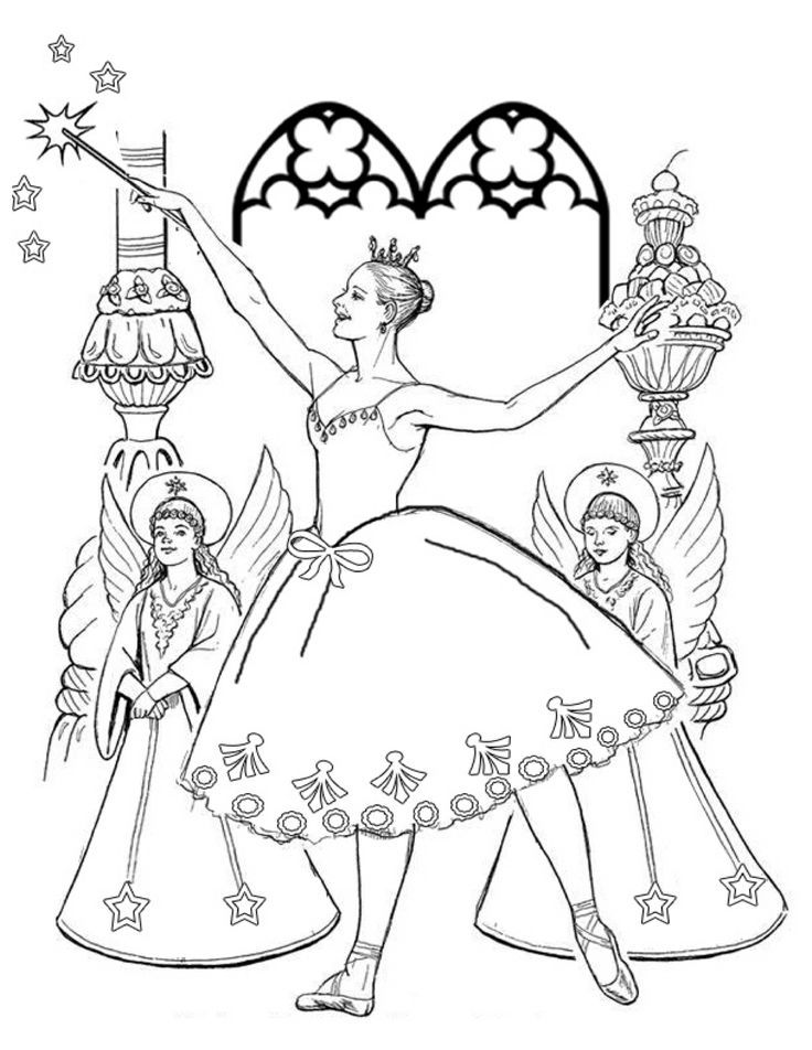 Easy to Color Nutcracker Coloring Sheets - Pa-g.co