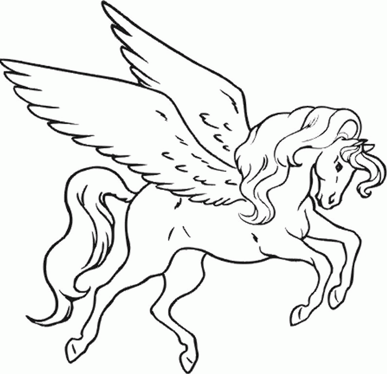 Extent Free Coloring Pages Of Unicorn And Rainbow Printable, How ...