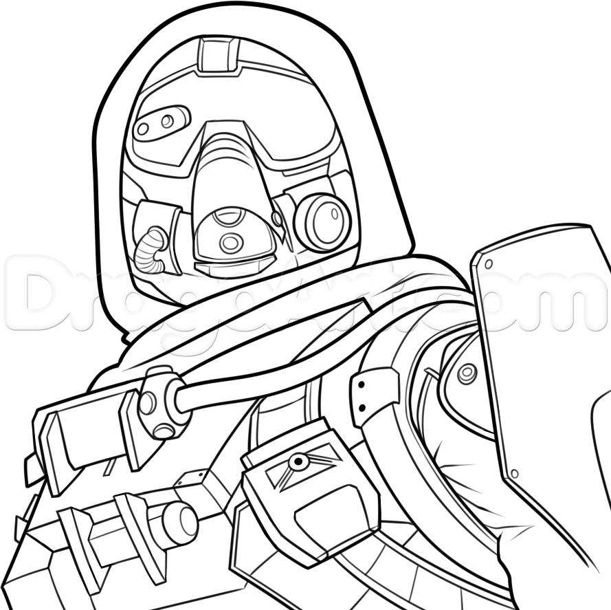 Destiny Game Hunter Coloring Pages | Coloring pages, Coloring ...