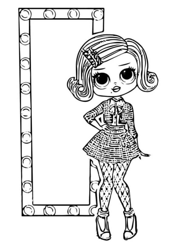 Kids-n-fun.com | Coloring page L.O.L. Surprise OMG dolls lol surprise doll  omg 6