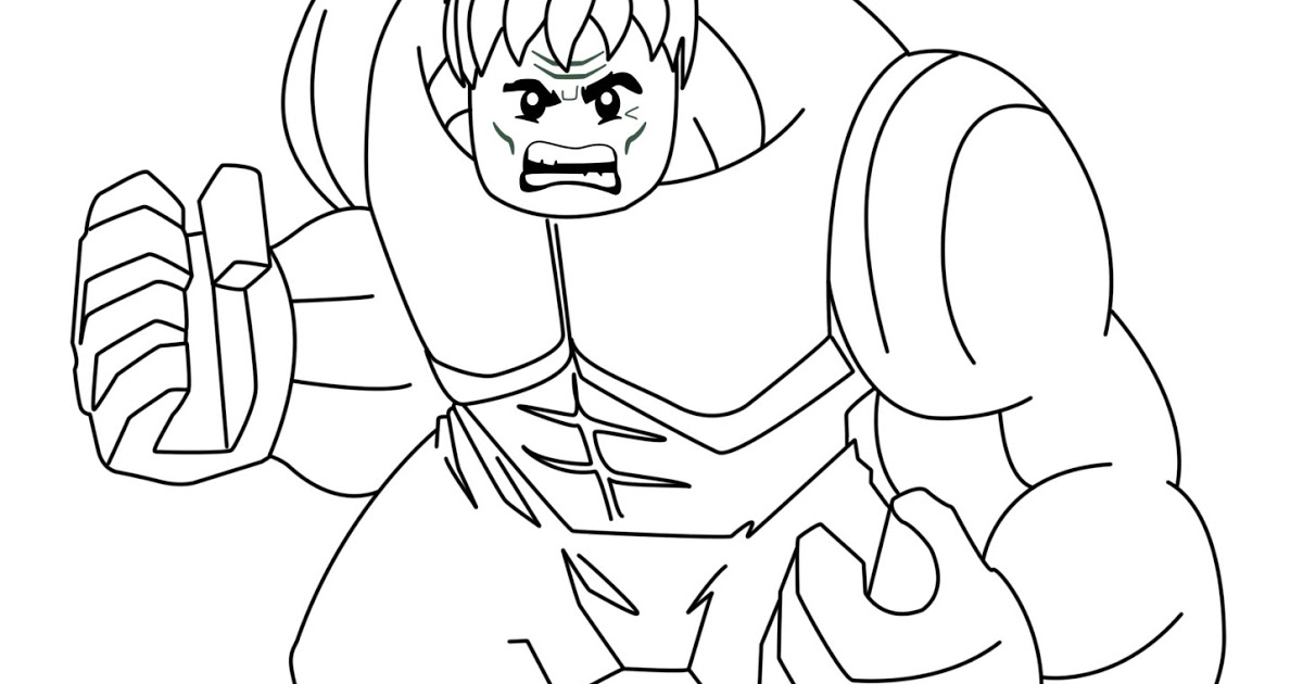 Lego Hulk Coloring Pages