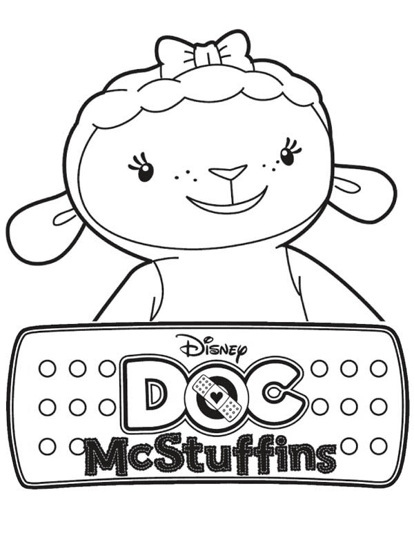 Lambie the Lamb in Doc McStuffins Coloring Page - NetArt