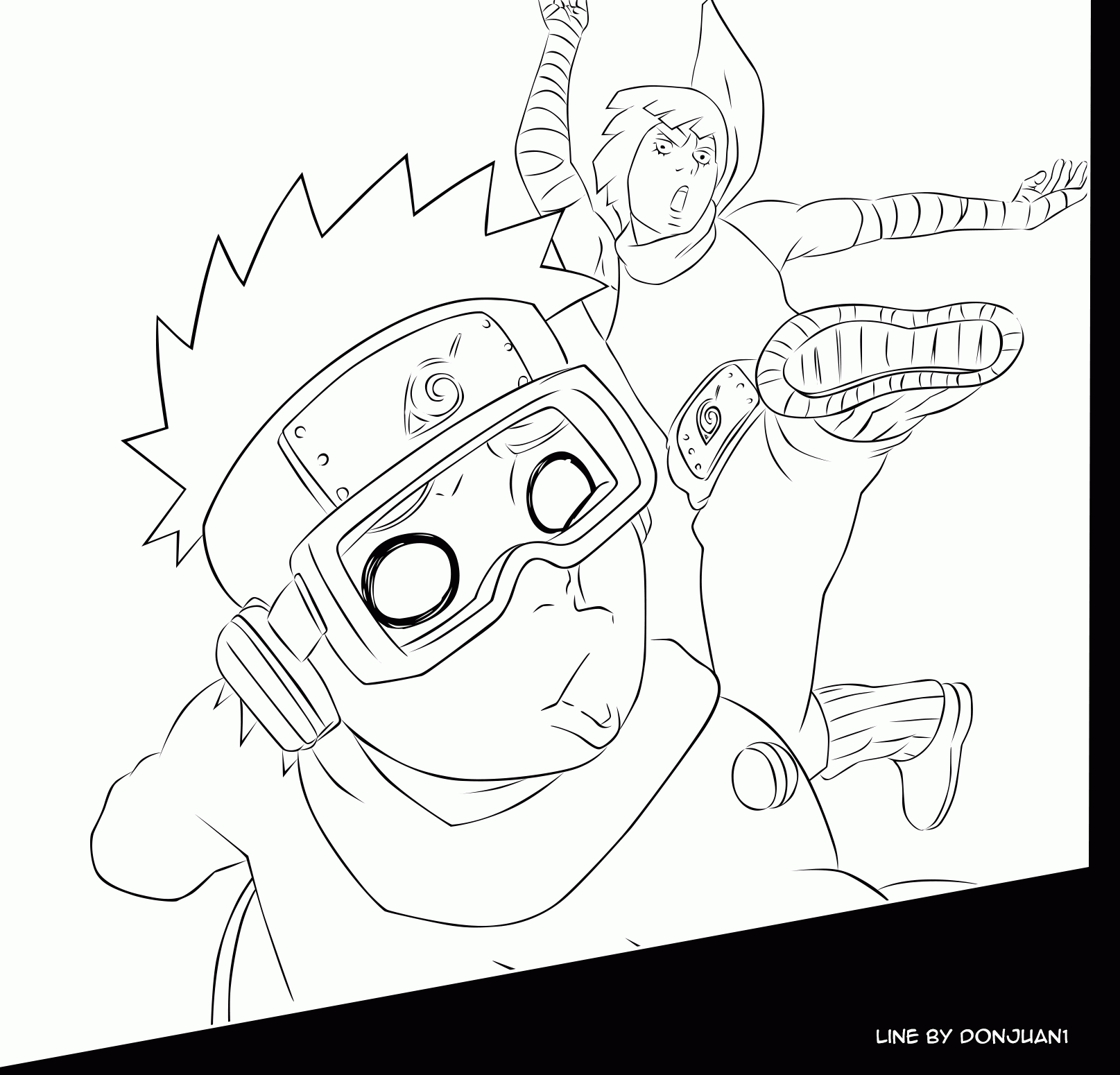 Naruto Group Line Art: Kurama Naruto Coloring Pages, Naruto vs ...