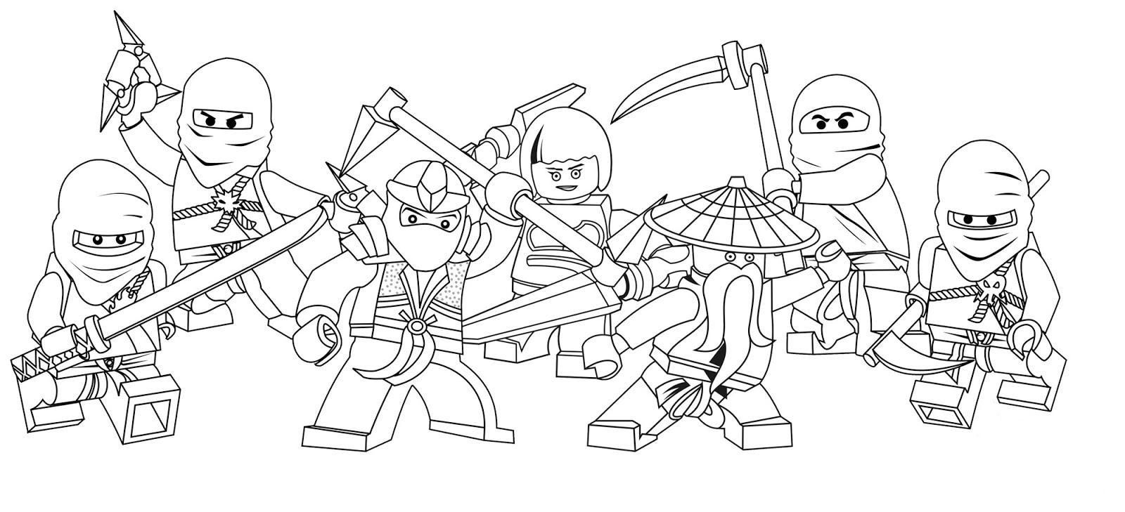 Lego Ninjago Coloring Pages To Print Lego Coloring Pages To Print ...