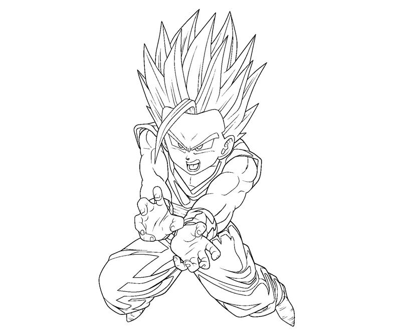 Gohan 6 Coloring | Crafty Teenager