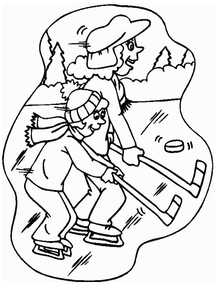Hockey Coloring Pages - Coloringpages1001.