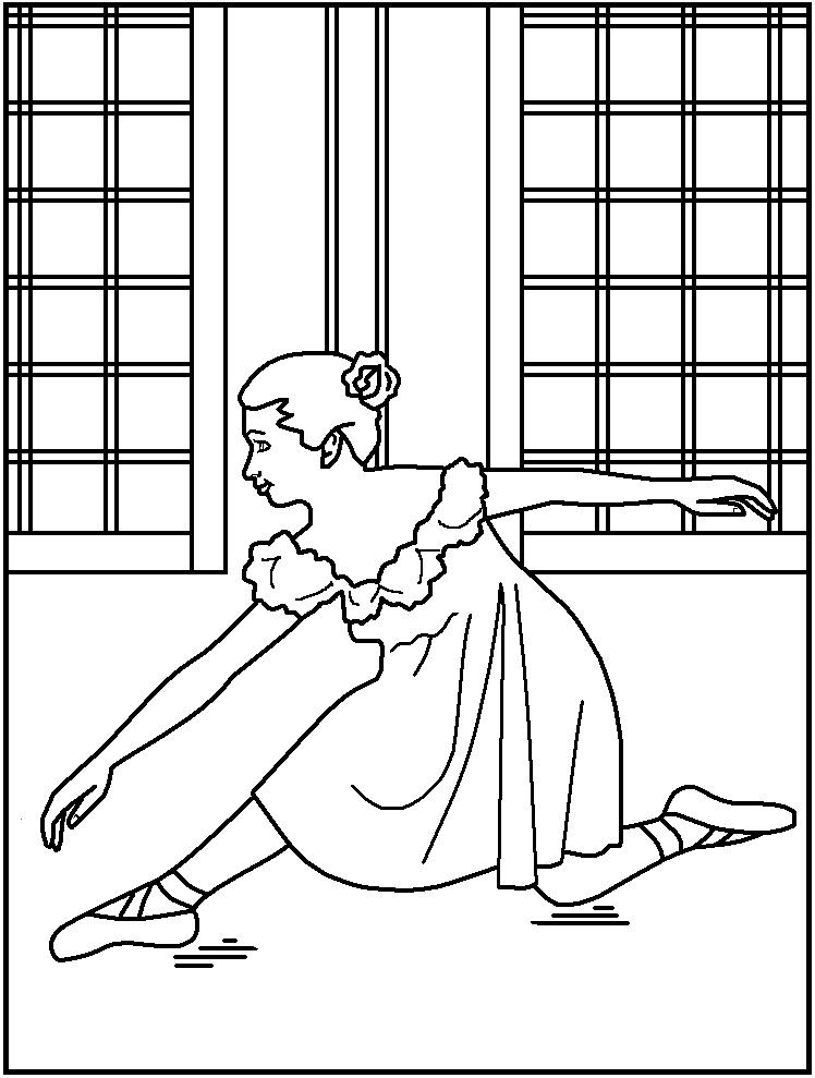 FREE Printable Ballet Coloring Pages - great for kids, teachers 