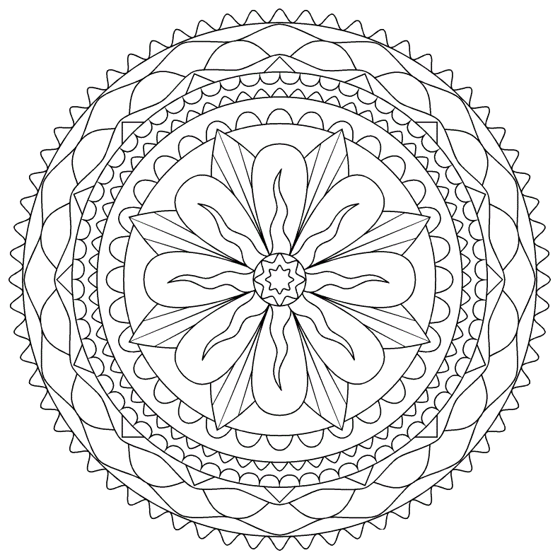 Abstract coloring pages