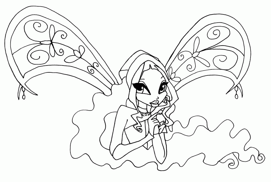 Winx Club Coloring Pages for Kids- Printable Coloring Pages