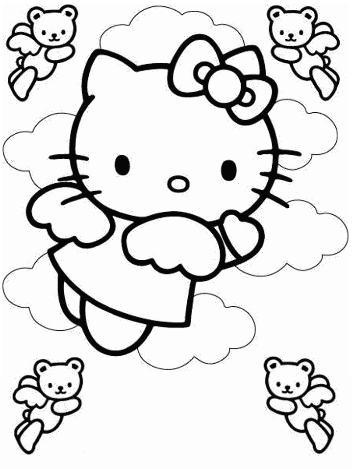 Happy Birthday Hello Kitty Coloring Pages Images & Pictures - Becuo