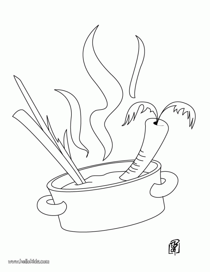 Cooking Coloring Page