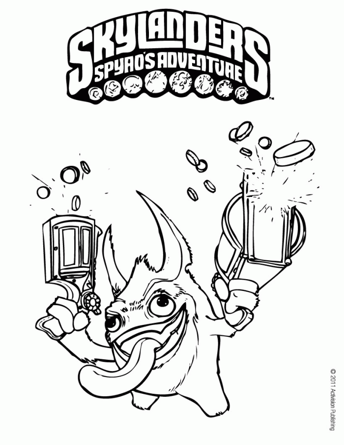 Free Printable Skylanders Coloring Pages