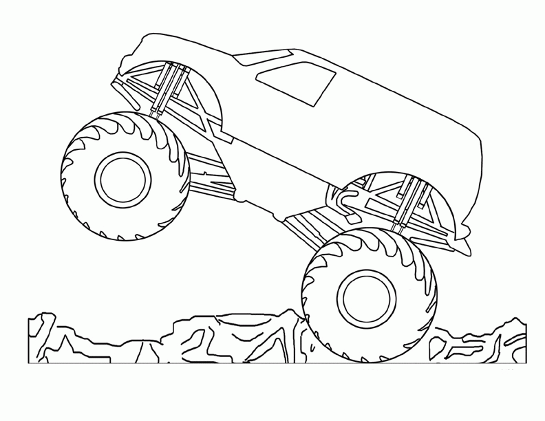 20 BIG Monster Truck Coloring Pages For Kids | COLORING WS