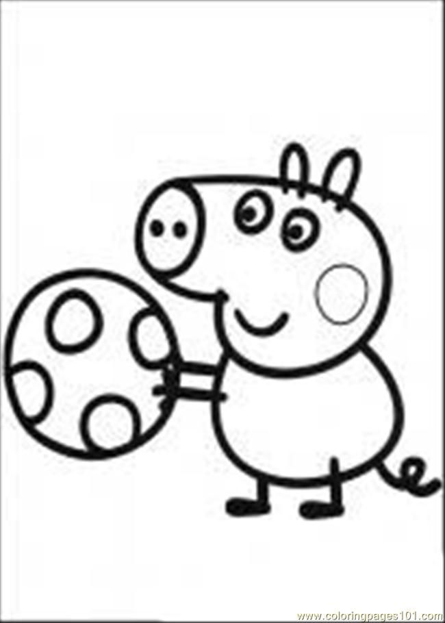 Coloring Pages Peppa Pig 03 M (Mammals > Pig) - free printable 