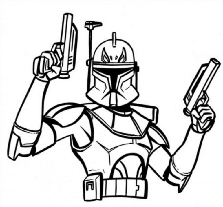 Star Wars Coloring Pages Captain Rex | Online Coloring Pages