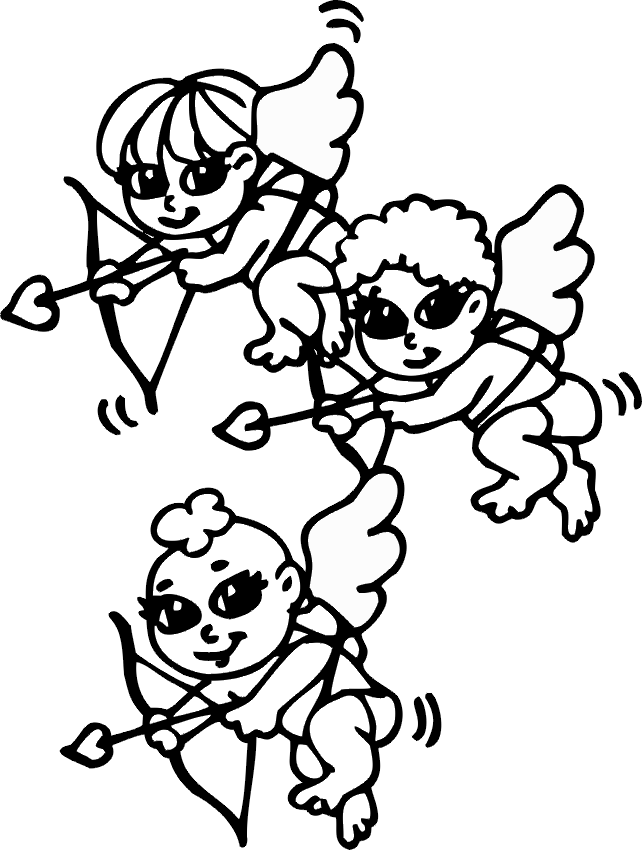 cupid valentines coloring pages disney