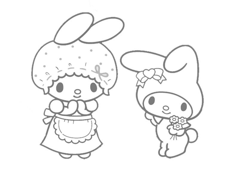 My Melody Coloring Pages | Fantasy Coloring Pages