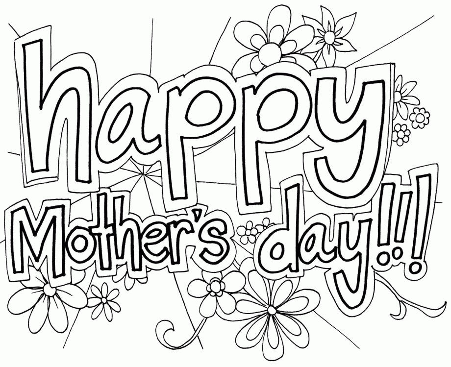 coloring pages mother day : Printable Coloring Sheet ~ Anbu 