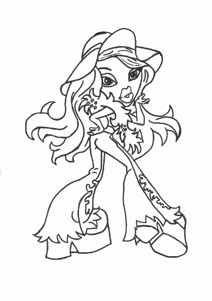 Free Baby Bratz Printable Coloring Pages