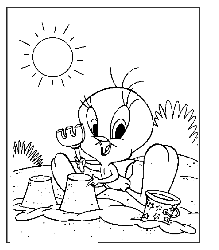 Tweety Coloring in Pages | Tweety Coloring