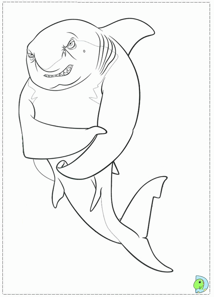 Shark Tale coloring page- DinoKids.