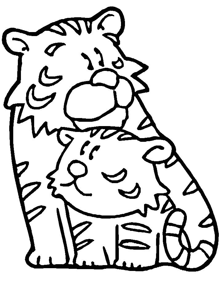 Tigers Tiger4 Animals Coloring Pages & Coloring Book