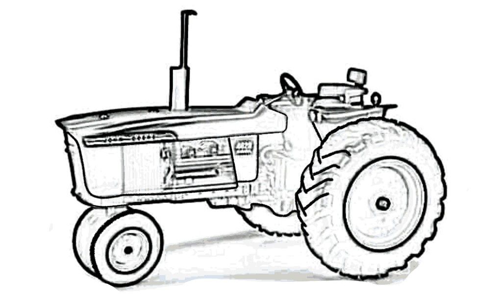 tractor with animals Colouring Pages (page 2)