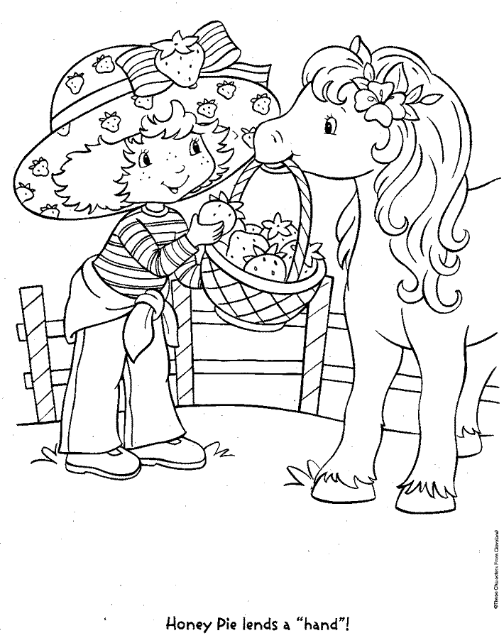 Strawberry Shortcake Coloring Pages