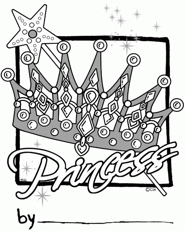 Princess Colouring Pages Princess Crown Coloring Pages Printable 