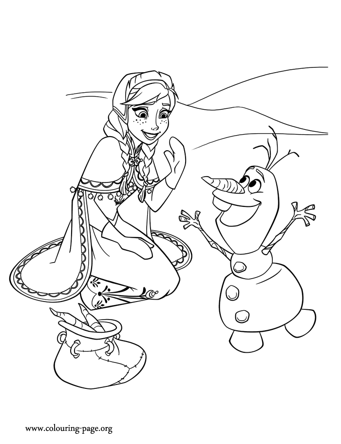 Frozen: Ana Free Coloring Pages. | Oh My Fiesta! in english