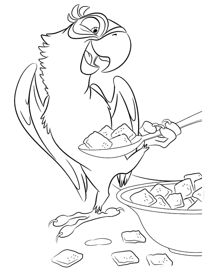 Parrot – Angry Birds RIO Coloring Pages | coloring pages
