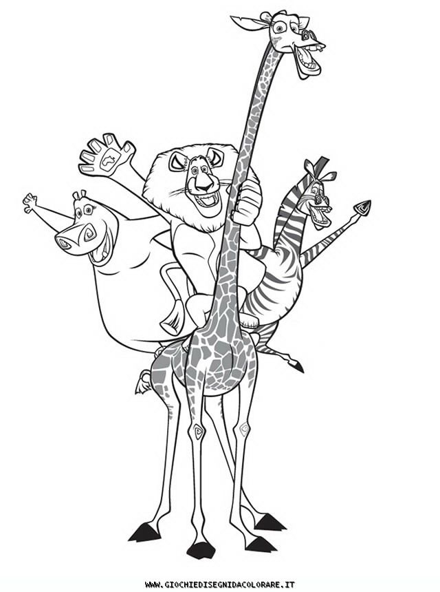 melman madagascar Colouring Pages (page 2)