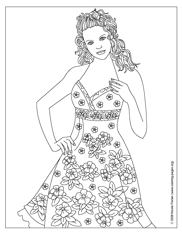 Fashion Designer Coloring Pages